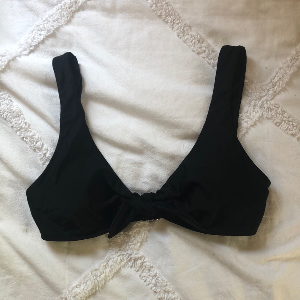 black tie bikini top